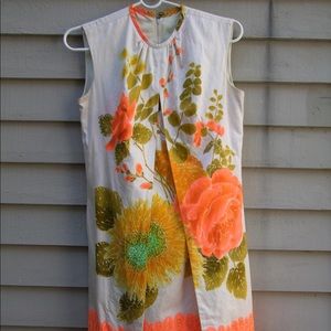 Fabulous Neon vintage roses Dress
